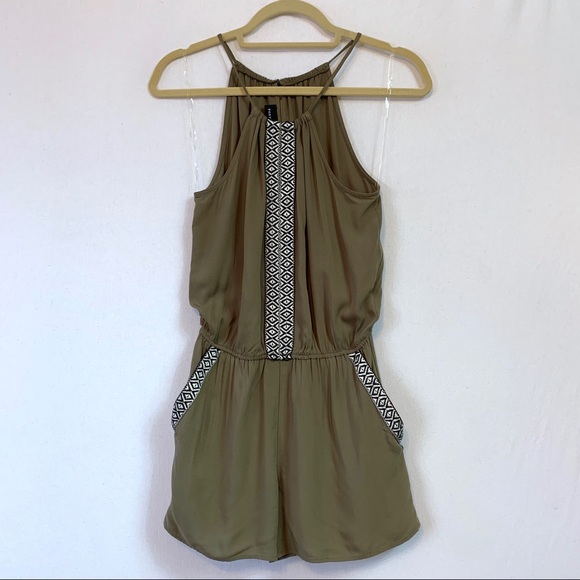Fortune + Ivy Pants - Stitch Fix Fortune + Ivy Olive Green Romper